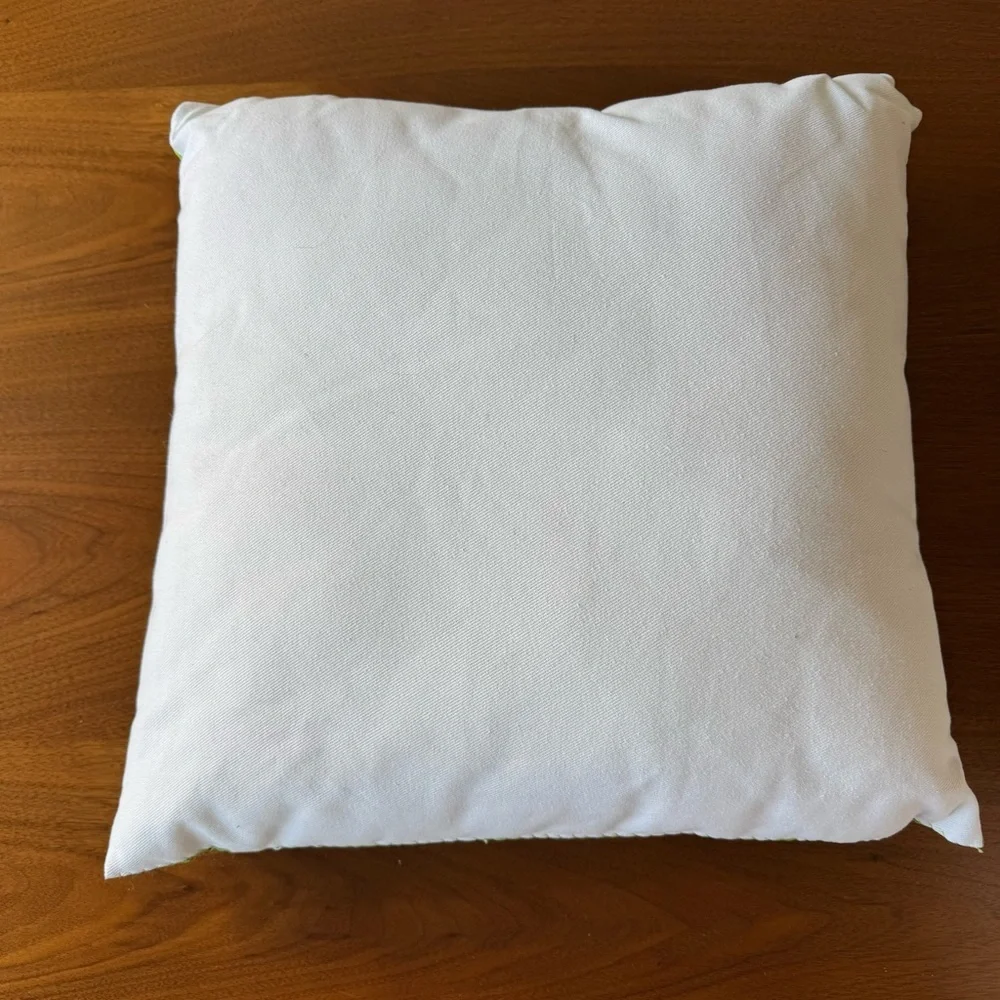 Vintage Maryland Handkerchief Pillow Shabby Chic Retro Country Cabin Decor